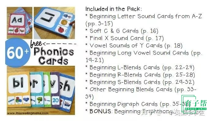 图片[2]-英国小学自然拼读卡PhonicsCards-育子帮