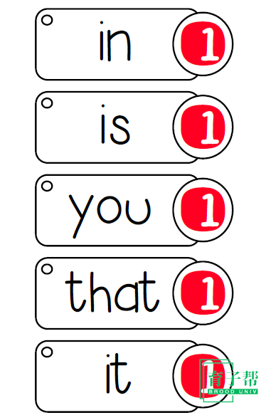图片[3]-资料分享|Sight Word Rings英文随身卡，英语高频词-育子帮