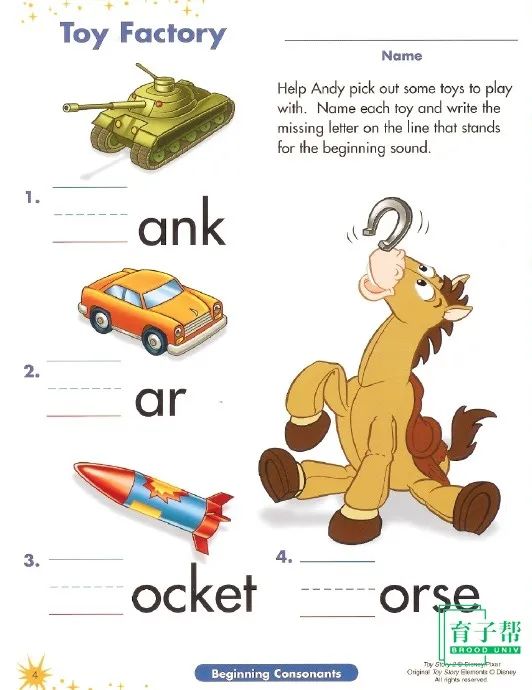 图片[4]-资料分享丨《Phonics and Reading》的迪士尼启蒙练习册-育子帮