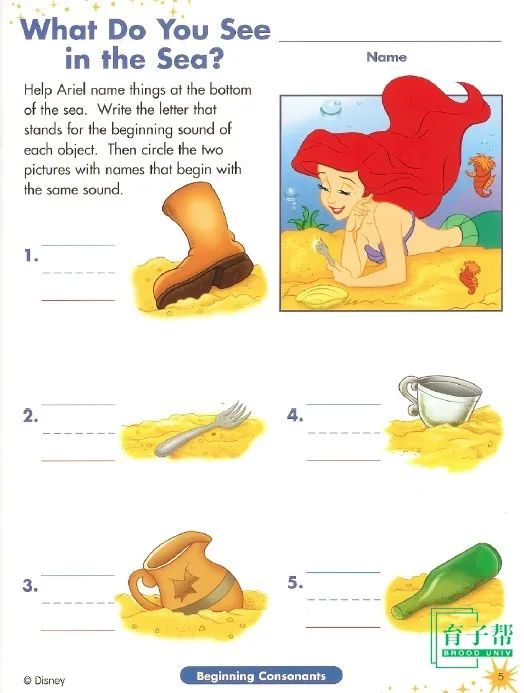 图片[5]-资料分享丨《Phonics and Reading》的迪士尼启蒙练习册-育子帮